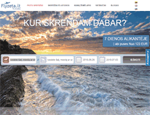 Tablet Screenshot of flyzeta.lt